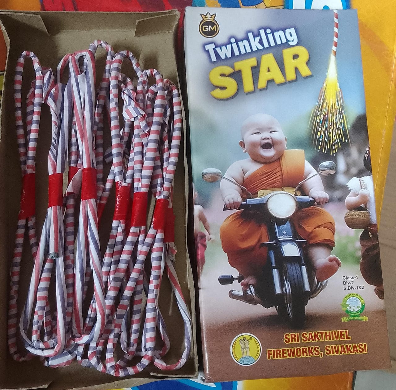 Krish Crackers 1 1/2 feet Twinkling Star
